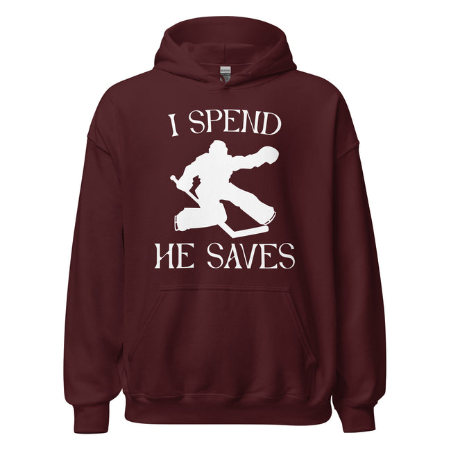 I Spend He Saves Hoodie - Ultimate Team Products