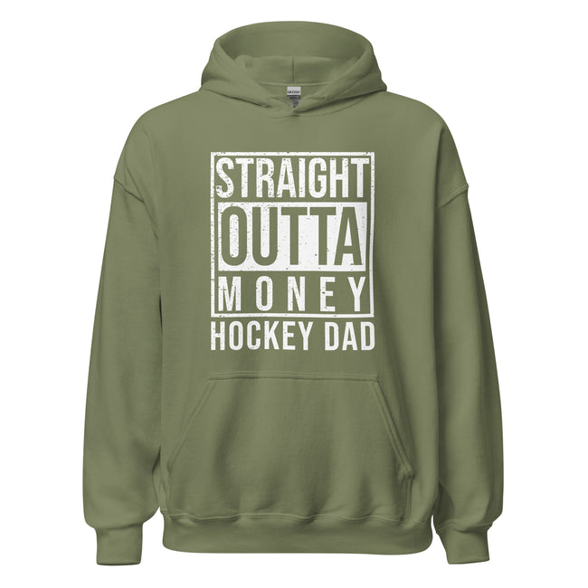 STRAIGHT UTTA MONEY HOCKEY DAD HOODIE - Ultimate Team Products