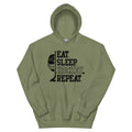 EAT SLEEP HOCKEY REPEAT HOODIE - Ultimate Team Products