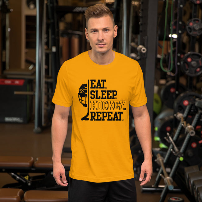 EAT SLEEP HOCKEY REPEAT T-SHIRT - Ultimate Team Products