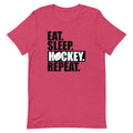 EAT SLEEP HOCKEY REPEAT 1 Unisex T-shirt - Ultimate Team Products