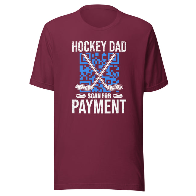 Hockey Dad Scan for Payment T-shirt - Ultimate Team Products